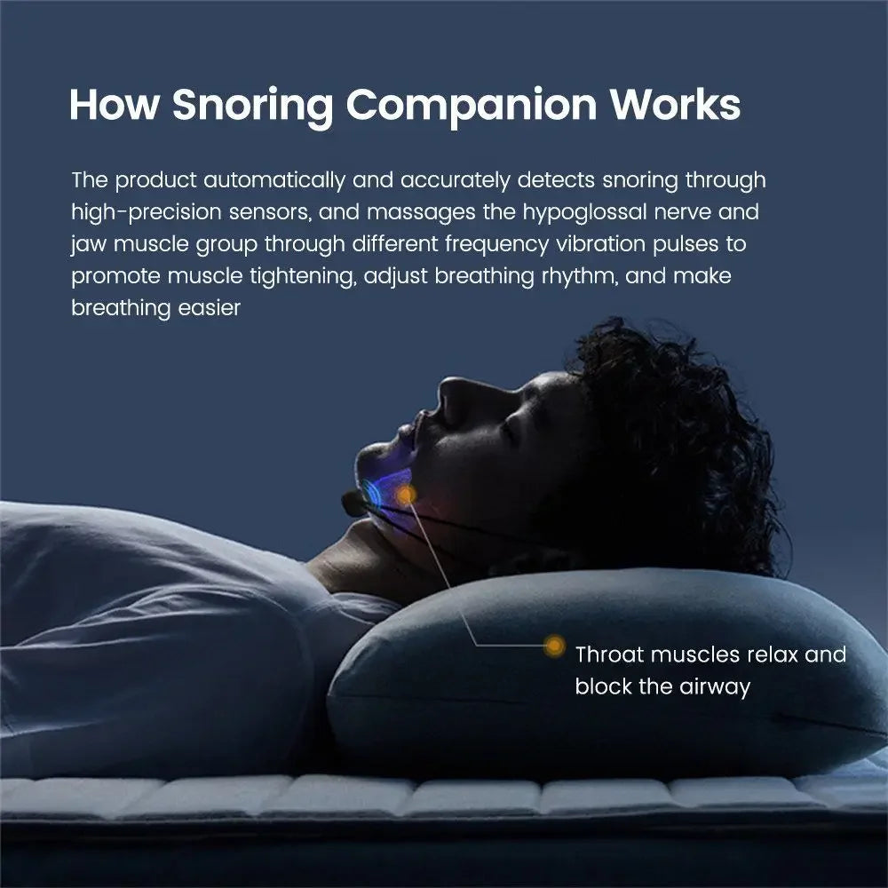 Pulse Stop Snore Portable Comfortable Sleep Well Stop Snore Health Care Sleep Apnea Aid USB Smart Anti Snoring Device