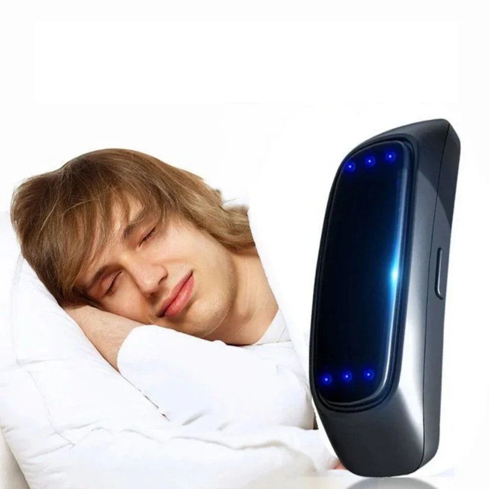Pulse Stop Snore Portable Comfortable Sleep Well Stop Snore Health Care Sleep Apnea Aid USB Smart Anti Snoring Device