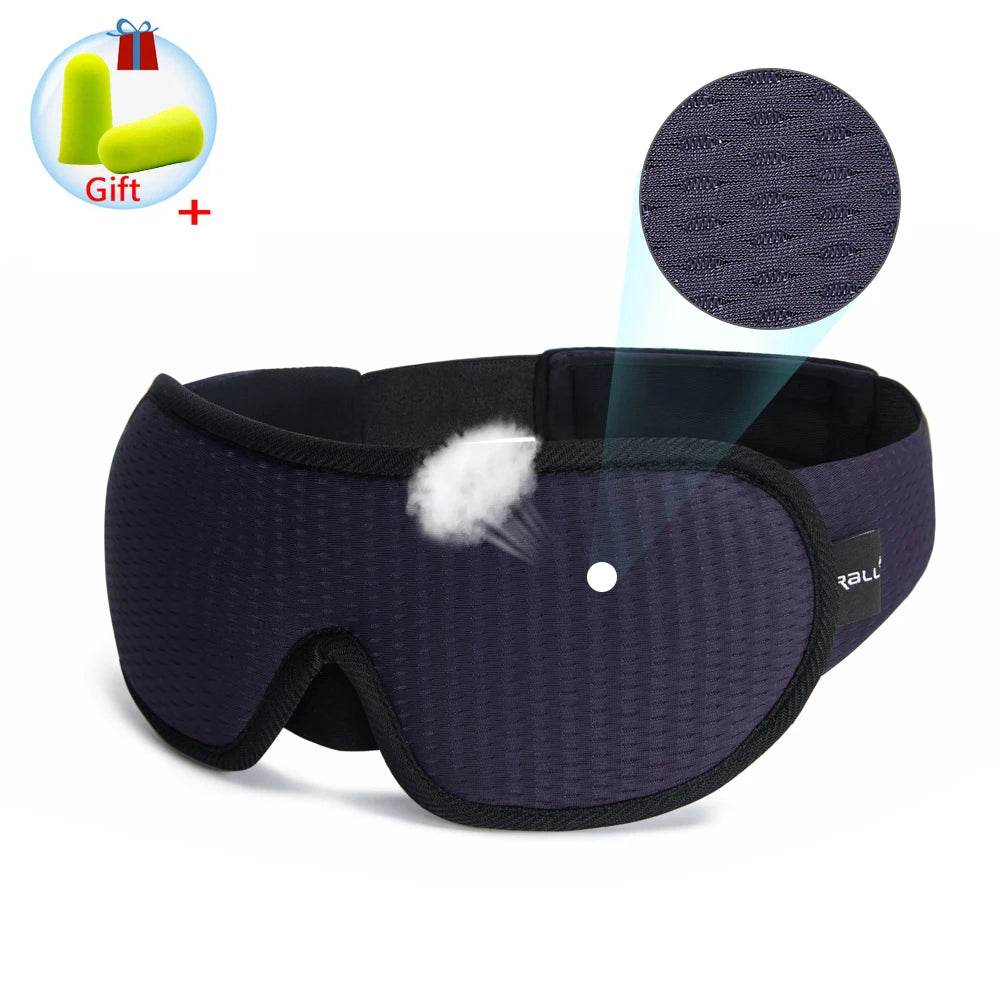 3D Sleeping Mask Block Out Light Sleep Mask For Eyes Soft Sleeping Aid Eye Mask for Travel Eyeshade Night Breathable Slaapmasker
