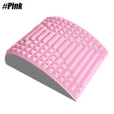 Back Stretcher Pillow Waist Massage Neck Lumbar Support Massager, Posture Corrector, Sciatica, Herniated Disc Pain Relief Relax